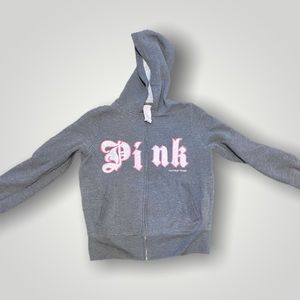 VINTAGE PINK VICTORIA’S SECRET ZIP UP SWEATSHIRT